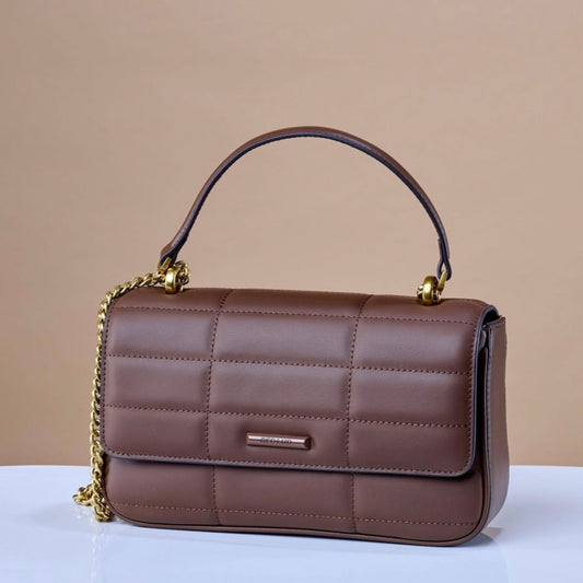 Chanella Trendy leather crossbody bag (bruin)