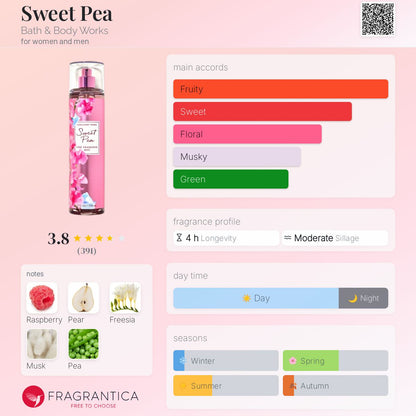 Sweet Pea Bath and body works