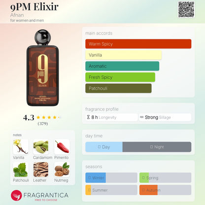 9Pm Elixer Afnan (100ml)